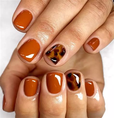 fall nails colors burnt orange|best burnt orange nail designs.